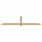 Ekena Millwork Eugene Smooth Timber Gable Bracket, Western Red Cedar, 108"W x 22"H x 3 1/2"D x 3 1/2"F, 5/12 Pitch GBW108X22X0404EUG00SWR - alternate 1